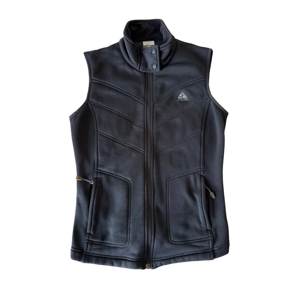 Nike ACG Vest Womens M Black Golf Tennis Full Zip Hiking Running Outdoors